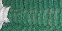 PVC chain link fence rolls in green color
