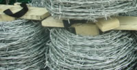 galvanized steel barbed wire